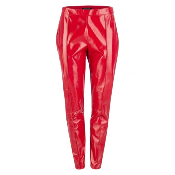 Armani Exchange Seamed Patent Leggings - Picture 1 of 12